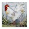Stupell Industries White Rooster in Flower Garden Canvas By Susan Winget